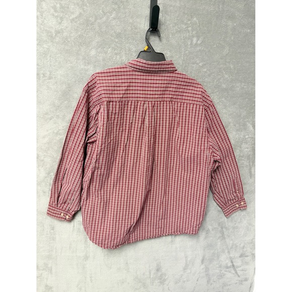 Carhartt Mens Red Plaid Button Down Long Sleeve Shirt Size XL 100% Cotton - Picture 9 of 10